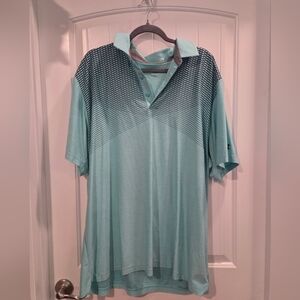 Men's Aqua Polo Shirt
